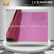 High Quality Transparent Red Color PET Plastic Film for Glass decorative film